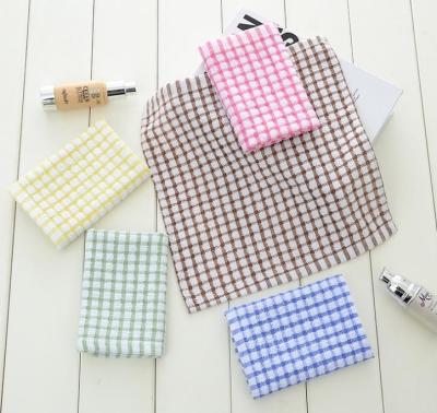 China 6 Colors Custom Plain Tea Towels , Eco - Friendly Waffle Weave Kitchen Towels  for sale