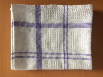 China Soft Purple Kitchen Tea Towels With Machine Wash Anti - Bacterial Treatment for sale