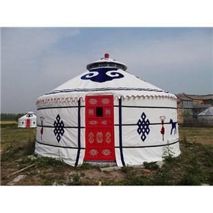 China 2 - 10m Diameter Mongolian Round Tent / Yurt Style House With Steel Structure for sale