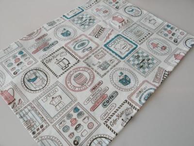 Chine Serviettes de cuisine de coton de rectangle de style d'impression avec le matériel de tissu de toile de 30% à vendre