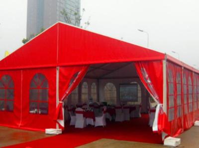 China Chinese Style Red Outdoor Party Tents / Outside Canopy Tent For Wedding Events  for sale