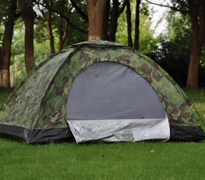 Chine Tente de camping extérieure de camouflage simple de couches, tente de camping haute facile imperméable  à vendre