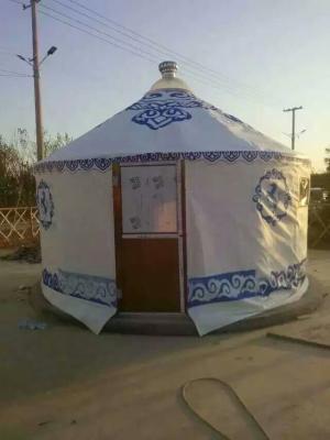 China Family Mongolian Yurt Tent With Mold - Proofing Wooden Frame Structure for sale