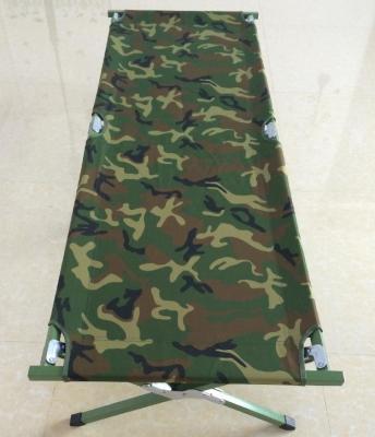 China Camouflage Portable Military Camping Bed / Army Folding Bed Customized for sale