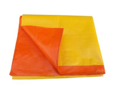 China Orange/Yellow PE Tarpaulin Covers Blue Heavy Duty Tarpaulins Waterproof Ground Sheet Cover for sale