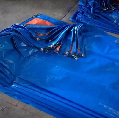 China 100% Virgin Materials Blue UV PE Tarpaulin For Outdoor Cover for sale