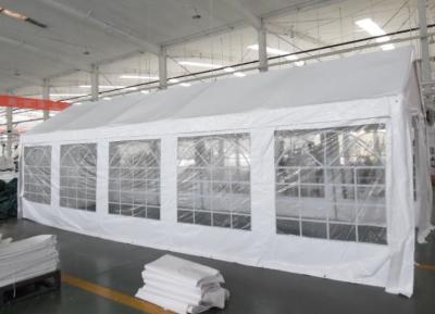 China White 180gsm PE Tarpaulin Ourdoor Party Tents With Windows For Weeding for sale