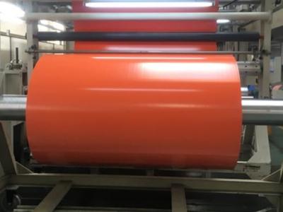 China 1000D Flame Retardant Orange PVC Tarpaulin Fabric Roll For Cover , Shade , Tent for sale