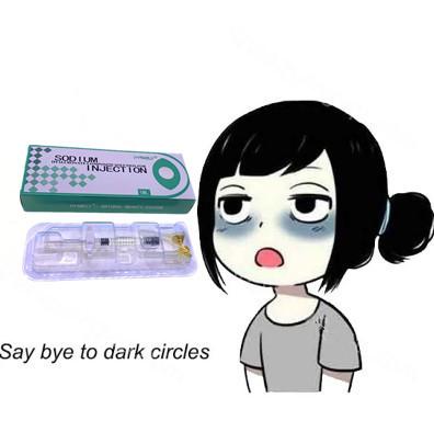 China O ácido hialurónico dos círculos escuros elimina a solução complexa de Hyaluronate do sódio do saco do olho à venda