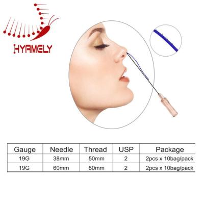China RODA DENTEADA L agulha 19G das linhas de Hyamely PDO para o levantamento facial à venda