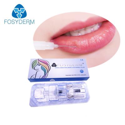 China 2ml Injectable BDDE Cross Linking Hyaluronic Acid Filler Injection For Lip Volume for sale