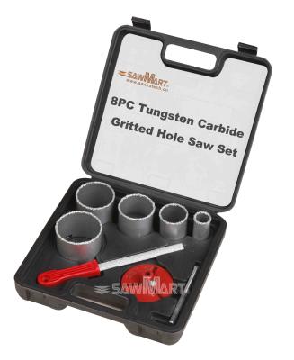 China 1-1/4 In. - 3-1/4 In. Carbide Grit Hole Saw Assorted Set 8 Pc for sale