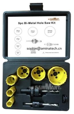 China Bi-Metal SawMartr's Hole Saw Set (9-Piece) for sale