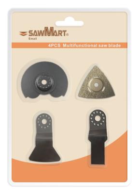 China oscillating tool accessories saw blade 4pcs kit for sale