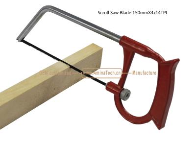 China Scroll Saw Blade 150mmX4x14TPI Cutting wood,Plastic,Low-hardness metal for sale