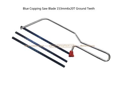 China Blue Copping Saw Blade 153mm6x20T Ground Teeth Cutting wood,Plastic,Low-hardness metal for sale