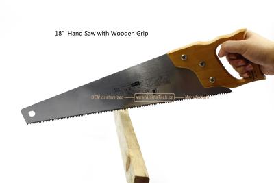 China Aminatech 18”Hand Saw with Wooden Grip,Cutting Wood,Pruning the Garden for sale