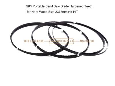 China SK5 Portable Bandsaw Blade Hardened Teeth for Hard Wood Size:2375mmx4x14T for sale