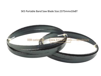 China SK5 Portable Band Saw Blade Size:2375mmx10x8T,Cutting Wood for sale