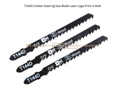 China T144D Carbon Jig Saw Blade Laser Logo Print in Bulk size:100mmx8x6T, Cutting Woods,Reciprocating Saw Blade for sale