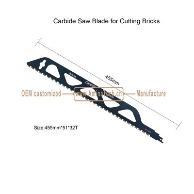 China Carbide Saw Blade for Cutting Bricks    Size:455mmx51x32T,Power Tools,Reciprocating for sale