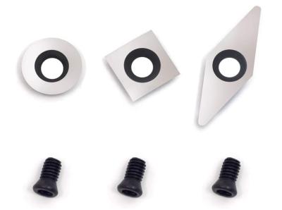 China 3pcs Mini Carbide ferramenta de torneamento de substituição Cutter Set para Mini ferramentas de torneamento de torno de madeira à venda
