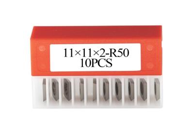 China 11mm Square Carbide Inserts With Radius 11×11×2.0mm-R50-30° For Woodworking à venda