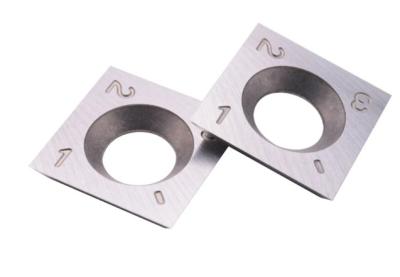 中国 11mm Square Straight Carbide Inserts for woodturning Woodworking Fits Spiral Helical cutter head 販売のため