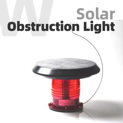 China AFS702P ICAO Solar LED Chimney Obstruction Light 8KM-10KM Visibility for sale