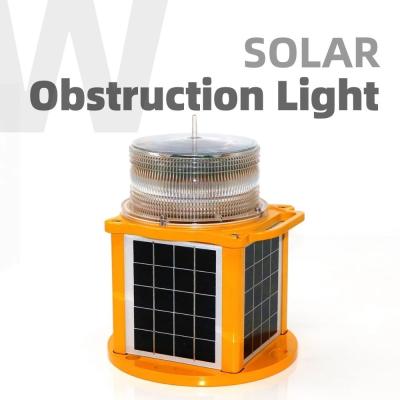 China AFS400 LED Obstruction Light Solar Powered Aircraft Warning Lamp 6-7KM Visibility for sale