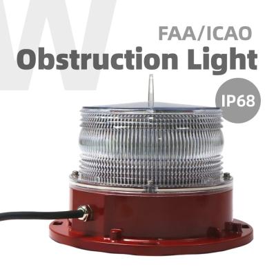 China RED Flashing Tower Obstruction Light IP68 FAA Tower Lighting for sale