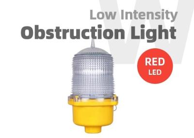 China Red Flashing LED Obstruction Light Stable Burning 110VAC-240VAC for sale