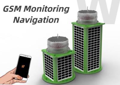 China GSM Monitoring Solar Buoy Lights 10nm Visibility Integrated Construction for sale