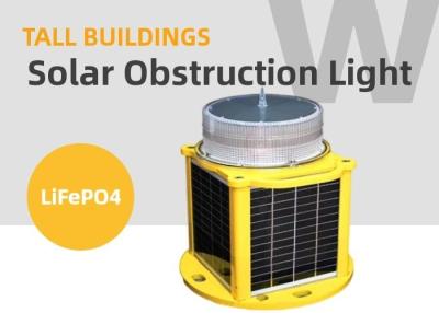 China 7KM Visible Ol800 Solar Obstruction Light IP68 250 Hours Endurance for sale