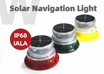 China Flashing IP68 Boat Navigation Lights 3-4nm Visibility Solar Powered Boat Lights for sale