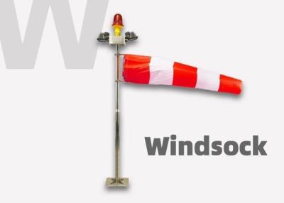 China IP67 Solar Powered Windsock For Wind Direction Airport Obstruction Light for sale