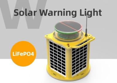 China Mining Area Marking LED IP68 Solar Warning Light Steady On for sale