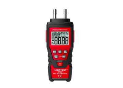 China HT637 Digital Differential Pressure Manometer / Portable Pressure Gauge for sale