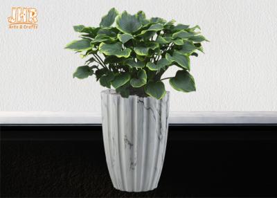 China Marbling Clay Flower Pots Fiberclay Plant Pots Large Pot Planters Clay Floor Vases for sale