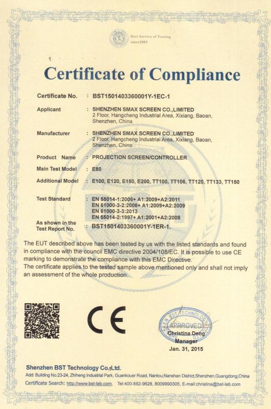 CE-EMC - Shenzhen SMX Display Technology Co.,Ltd