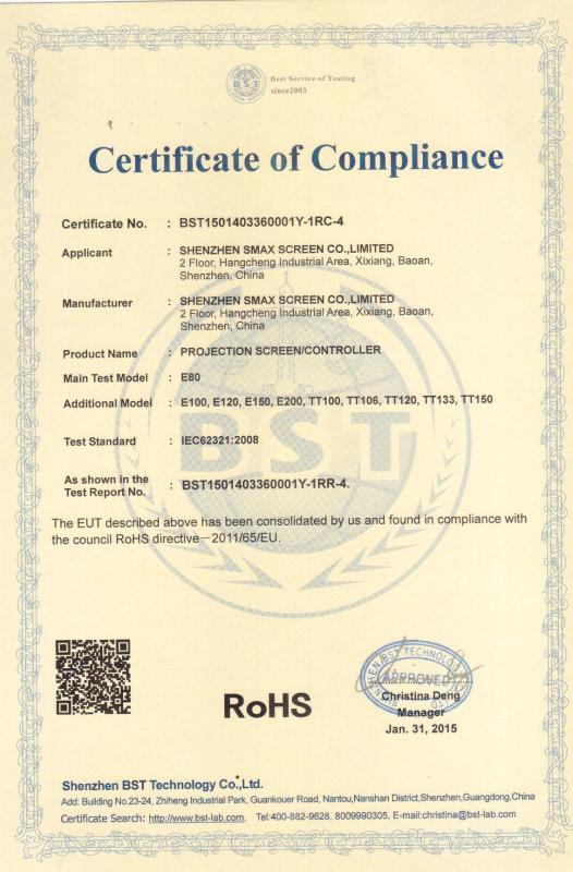 RoHs - Shenzhen SMX Display Technology Co.,Ltd