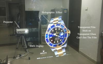China Sticky Transparent Rear Projection Film 1.52m Width For Projection Screen for sale