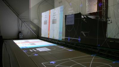China Grote de Film Virtuele Projectie van de Grootte Holografische Bezinning voor 3D Systeem van de Hologramprojector Te koop