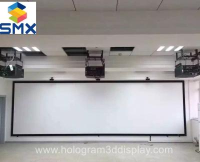China Large 4K 3D Cinema Screens Silver 3D Projection Screen with Silver Painting for sale