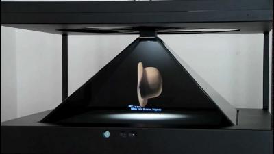 China a exposição holográfica de 350cd/m2 3D moderou a caixa de vidro de Holocube do holograma 3D à venda