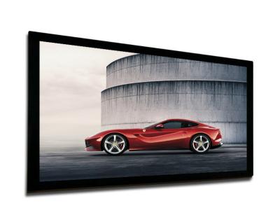 China 8cm Width Full HD Fixed Frame Screen , Fabric For Projection Screen for sale