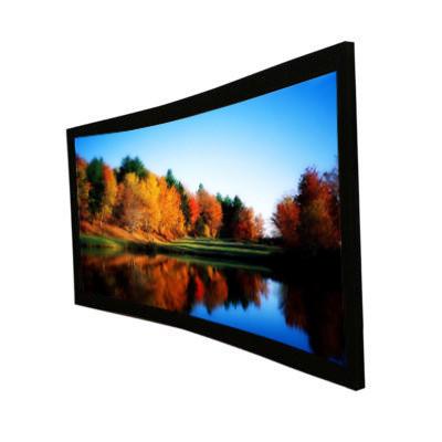 China Custom Cinema Projection Screen / Curved Projector Screen 92