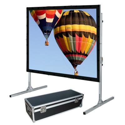 China Outdoor Folding Roll Up fast fold projection screen For Cinema for sale