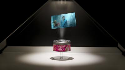 China Da pirâmide holográfica da exposição de AC110-240V 3D chapa metálica transparente da tela à venda