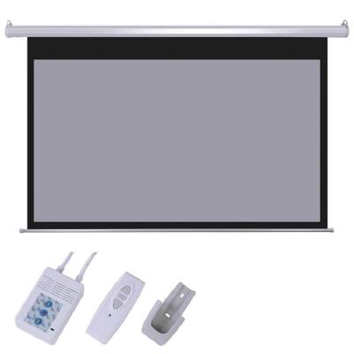 China Electric Motor Projector Screen 120 Inch High Gain Fabric Electric for sale